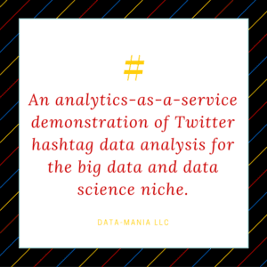 analytics-as-a-service to demo twitter hashtag analysis