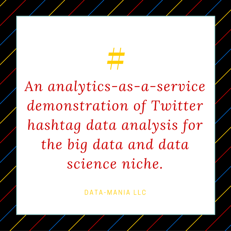 analytics-as-a-service to demo twitter hashtag analysis