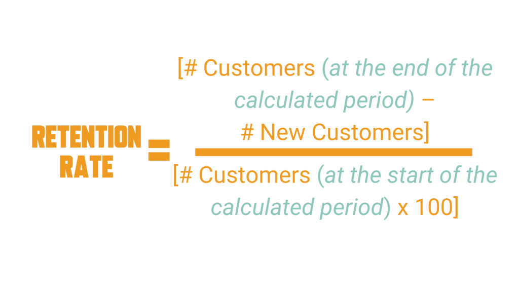 Example of how to calculate the retention rate