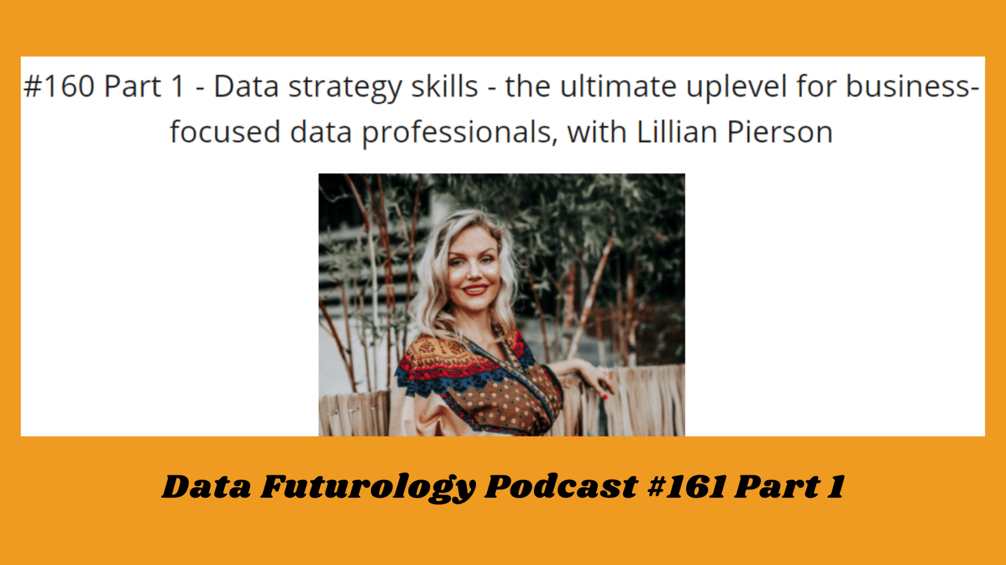 data futurology with Lillian Pierson