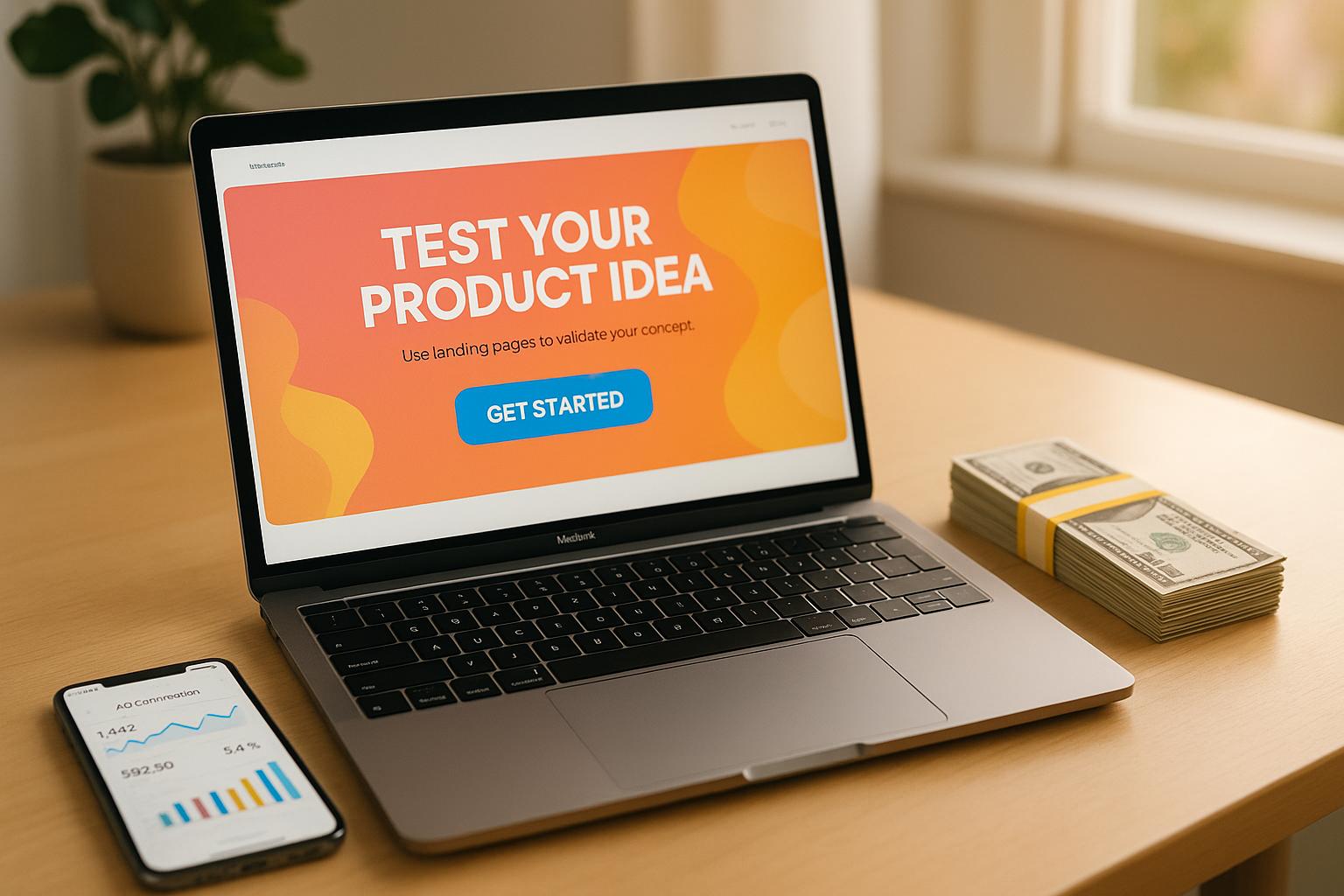 How to Test a New Product Idea by Use Landing Pages and $100 in Ads