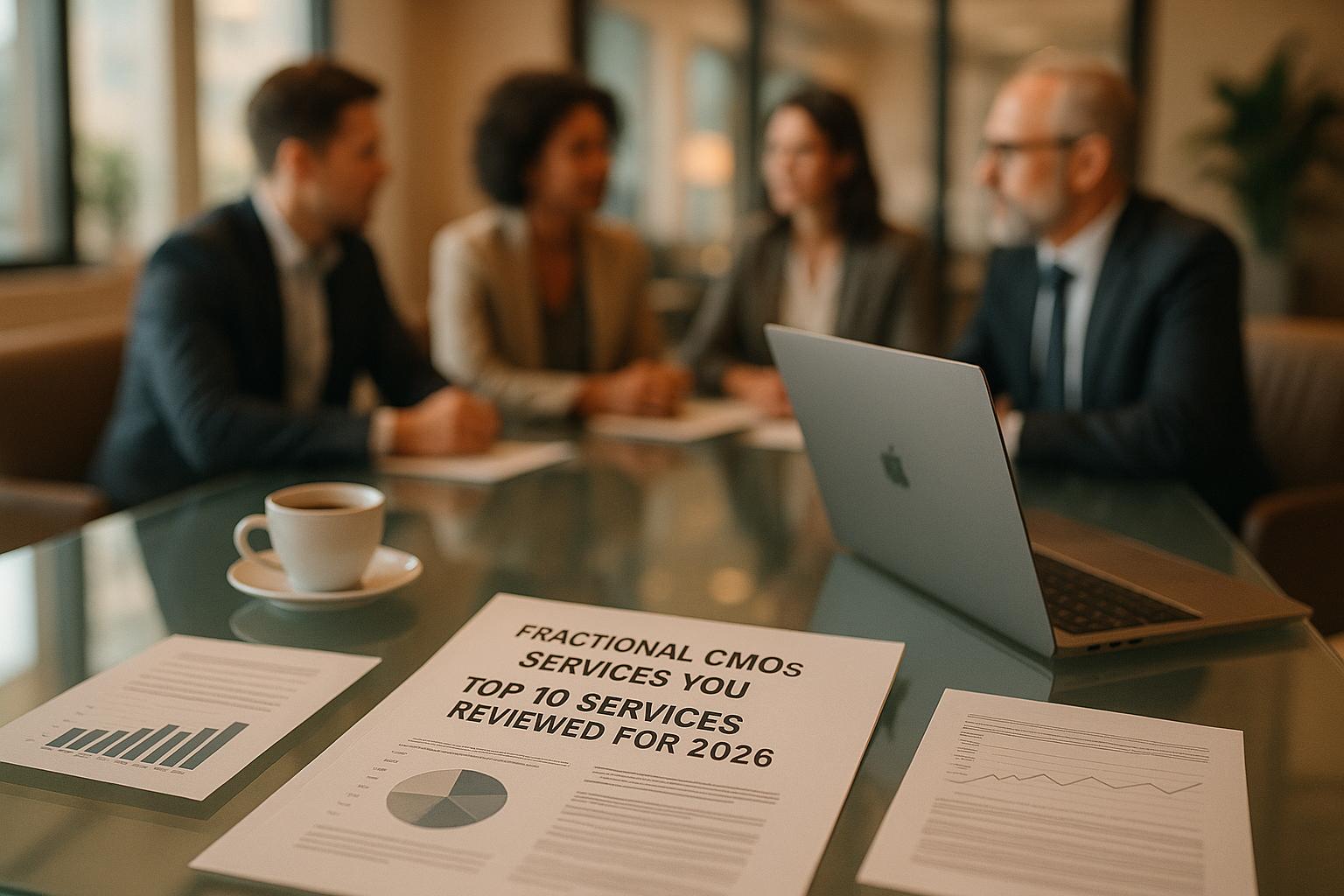 Top Fractional CMO Companies for Startups: Top 10 Companies Reviewed for 2026