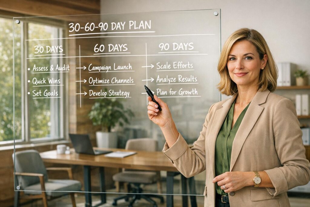 Interim CMO: What It Is, When to Hire, Cost + 30/60/90 Plan