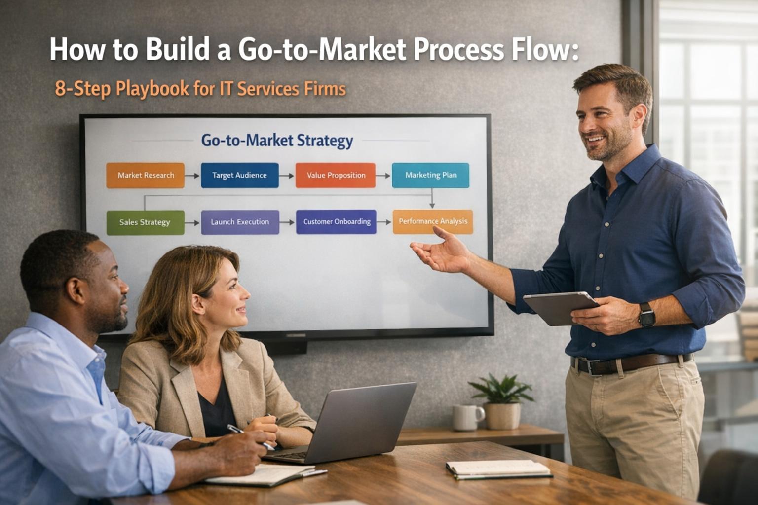 How to Build a Go-to-Market Process Flow: 8-Step Playbook for IT Services Firms